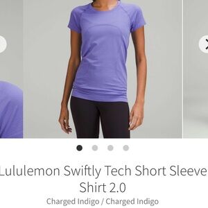 lululemon purple swiftly top